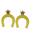 Maxi golden horseshoe earrings