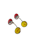 Poke balls and Pikachu earrings