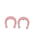 Pink Horseshoe Earrings