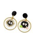 Susuwatari and hoop earrings
