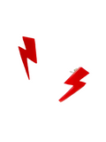 Mini Red Rays Earrings