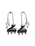 Pianos and Musical Notes Earrings