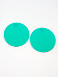 Turquoise Circles Maxi Earrings