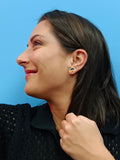 Epi mini button earrings