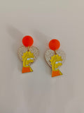 Lisa and heart earrings