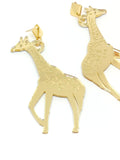Pendientes Jirafas espejo dorado