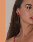 Art Deco Stars Minis Button Earrings
