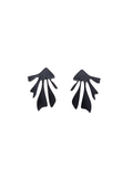 Black algae earrings
