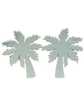 Maxi mirror palm tree earrings