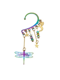 Pendiente ear cuff Estrellas y libélula