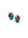 Art Deco oval earrings