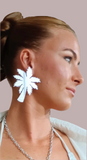 Maxi mirror palm tree earrings