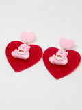 Loving Bear Heart Earrings