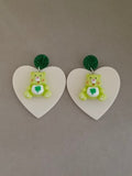 Loving Bear Heart Earrings