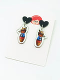 Pendientes Kokeshi Pinocho