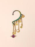 Pendiente ear cuff Estrellas y luna