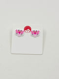 Pendientes botón minis Pantera rosa