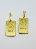Gold Ingot Earrings