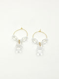 Lucky lollipop hoop earrings