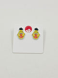 Blas mini button earrings