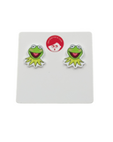 Gus Frog mini button earrings