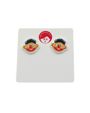 Epi mini button earrings