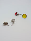 Poke balls and Pikachu earrings