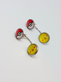 Poke balls and Pikachu earrings