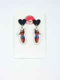 Pendientes Kokeshi Pinocho