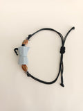 Pulsera Cafetera italiana y granos de café
