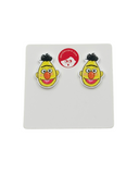 Blas mini button earrings