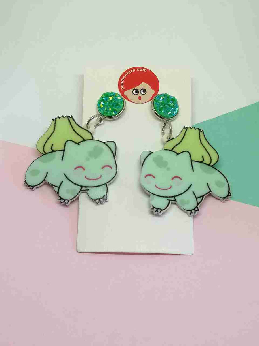 Pokémon Bulbasaur kawaii earrings Pendientera