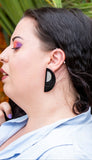 Art Deco semicircle earrings