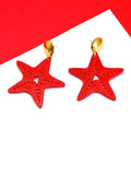 Pendientes Estrellas de mar glitter