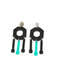 Art Deco octagon G earrings