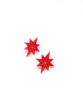 Art Deco Stars Minis Button Earrings