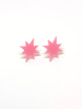 Art Deco Stars Minis Button Earrings