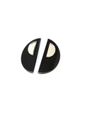 Art Deco semicircle earrings