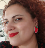 Pendientes Fresas