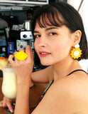 Yellow Sun Earrings