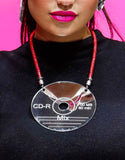 Mirror CD necklace