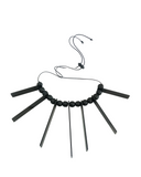 Collar negro Rayos de sol