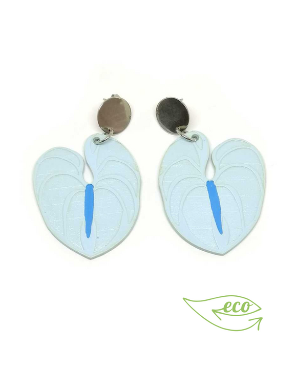 Pendientes Anturios azules