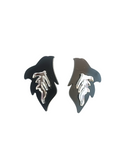 Pendientes Hojas espejo y negras