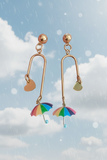 Pendientes Paraguas arcoiris