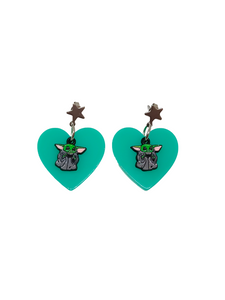 Pendientes Baby y corazón turquesa