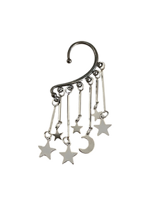 Pendiente ear cuff Estrellas y luna