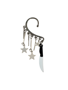 Pendiente ear cuff Estrellas y cuchillo