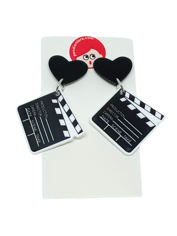 Pendientes Claquetas de cine