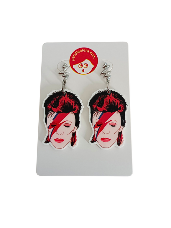 Pendientes D. Bowie y rayos
